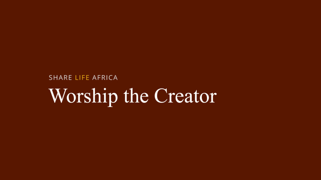 Worship the Creator